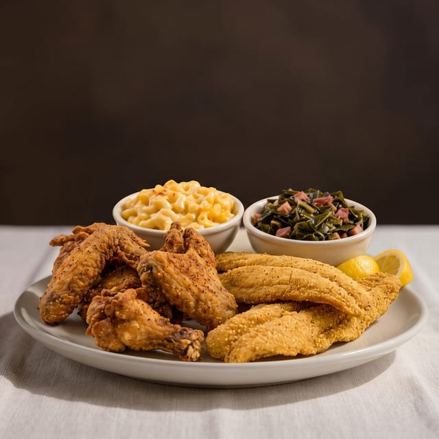 Combo Fried Plate.