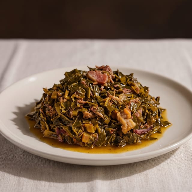 Collard Greens And Smoked Turkey.