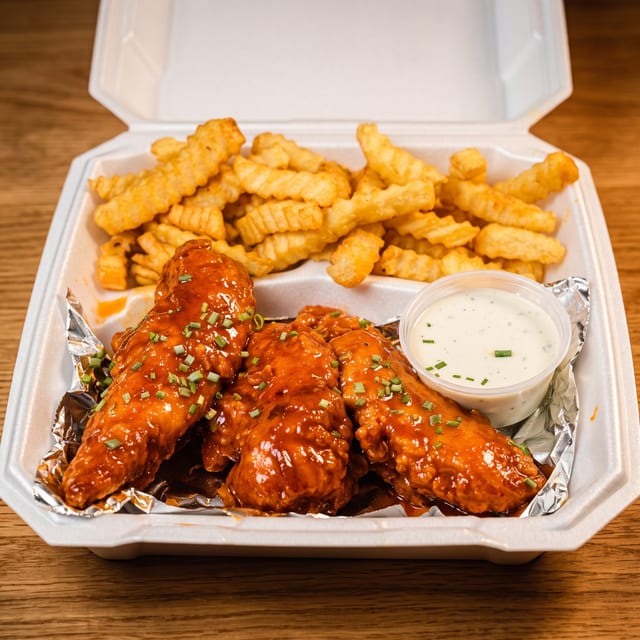 Hand-Breaded Chicken Tenders.